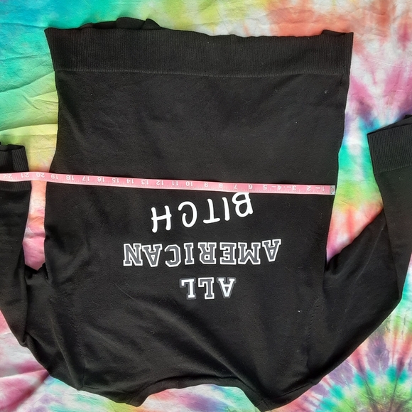 Sold.  All American Bi*Ch Cardigan M - Picture 6 of 6
